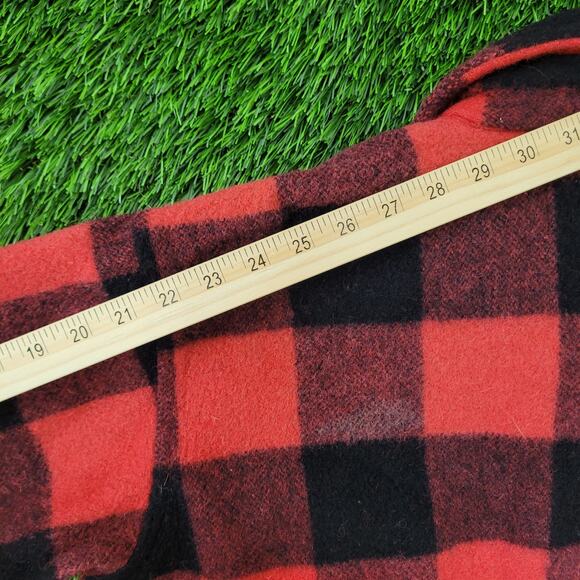 Vintage 70s Wool Hunting Jacket Women M/L 24x26 Baggy Oversized USA - Picture 9 of 12